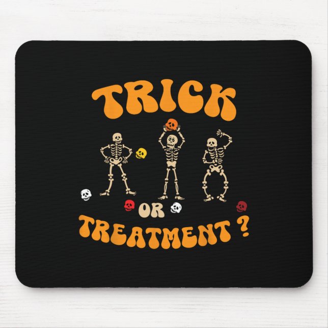 Mousepad Truque Ou Tratamento Terapêutica Física Esqueleto  (Frente)