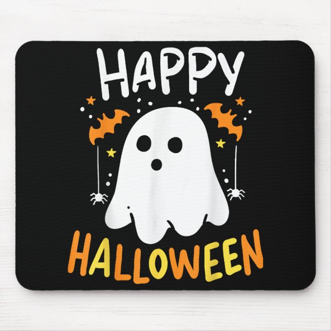 Mousepad Truque Ou Tratar Fantasma De Halloween (Frente)