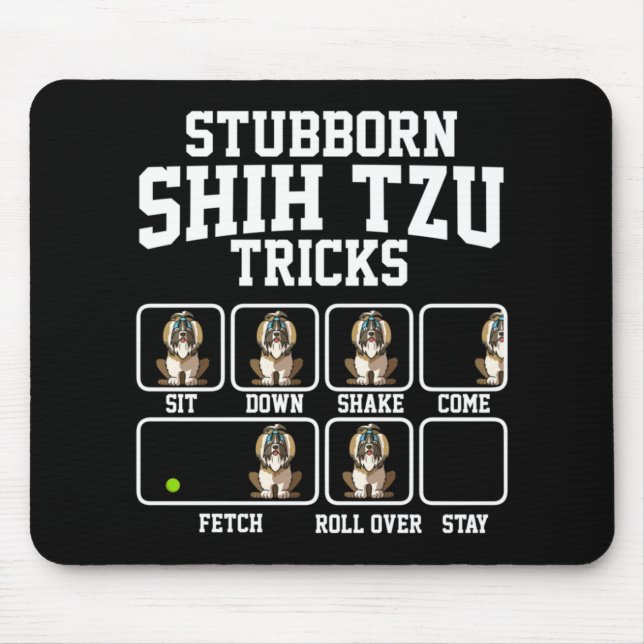 Mousepad Truques de Cachorro Shih Tzu (Frente)