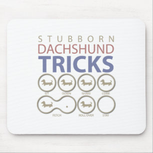 Mousepad Truques do Dachshund, piadas engraçadas do cão