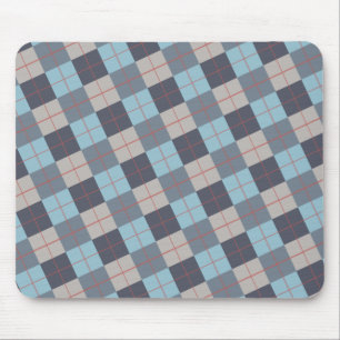 Mousepad Truta Cinza Azul Algodão Semente Laranja Padrão