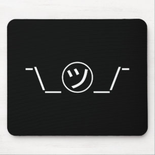 Mousepad Tsu Kana Shrug Emoticon ¯\_ ㋡_/  Japonês Kaomo