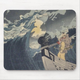Mousepad Tsukioka Yoshitoshi - Benkei contra uma Lua cheia