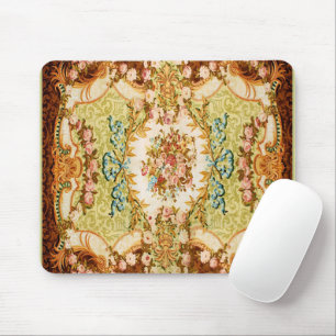 Mousepad Ttapeçaria floral do Barroco Victoriano