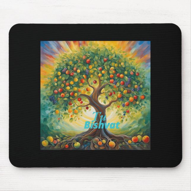 Mousepad Tu Bishvat Happy New Year For Trees  (Frente)