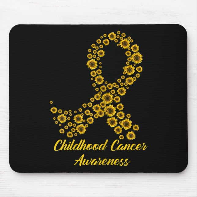 Mousepad Tu Cancer de infância Consciência Mês Figurino Ama (Frente)