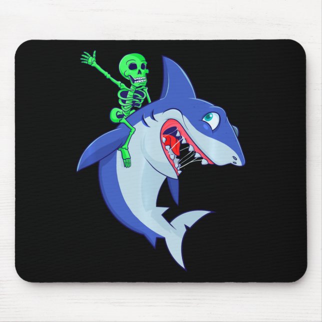 Mousepad Tubarão-cabeça-do-tubarão-halloween (Frente)