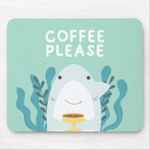 Mousepad Tubarão-café