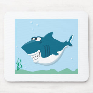 Mousepad tubarão-cartoon fofo