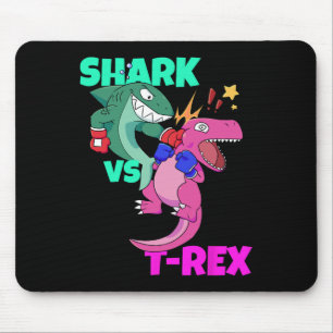 Mousepad Tubarão Vs Dinossauro T Rex Luvas Para Crianças Ra