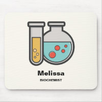 Tubo de teste de química e copo