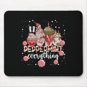 Mousepad Tudo de Chocolate de Hortelã de Natal Café M