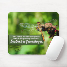 Mousepad "Tudo é um milagre", citação inspiracional