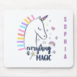Mousepad Tudo É Um Unicórnio Mágico
