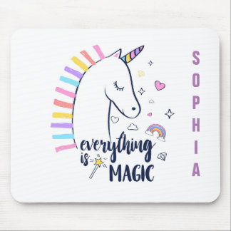 Mousepad Tudo É Um Unicórnio Mágico