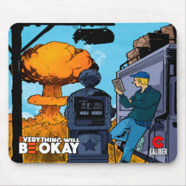 Mousepad Tudo ficará bem com o botão do mouse