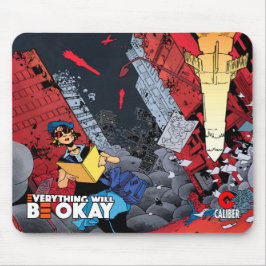 Mousepad Tudo ficará bem com o botão do mouse do título v2