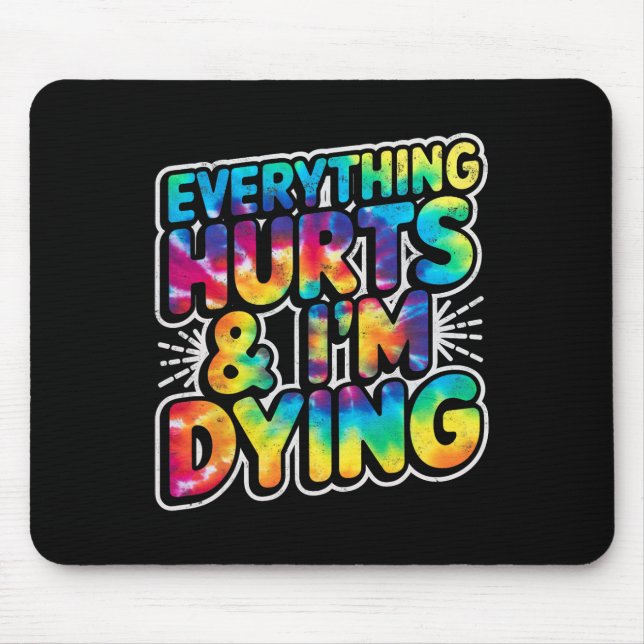 Mousepad Tudo Magoa E Estou Morrendo Engraçado Trabalho Hum (Frente)