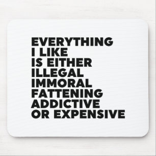 Mousepad Tudo que eu gosto