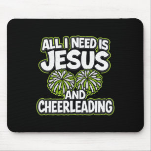 Mousepad Tudo Que Eu Preciso É Jesus E Grafite De Liderança