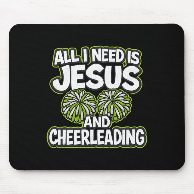 Mousepad Tudo Que Eu Preciso É Jesus E Grafite De Liderança (Frente)
