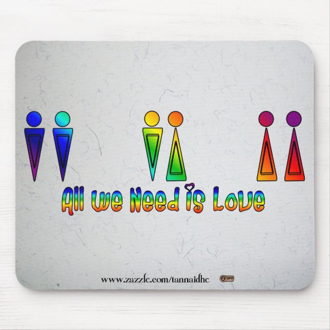 Mousepad Tudo que precisamos é amor (Frente)