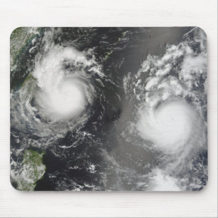 Mousepad Tufão Saomai e tempestade tropical Bopha
