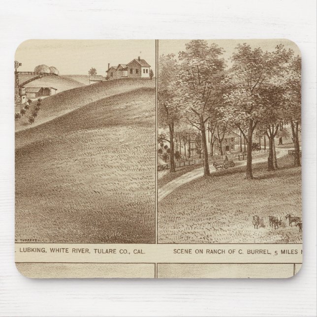 Mousepad Tulare Co ranches, escritórios (Frente)