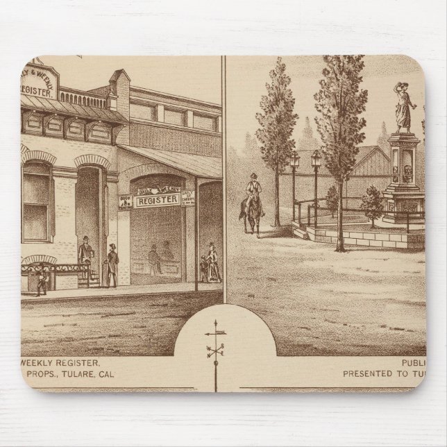 Mousepad Tulare School, Califórnia (Frente)