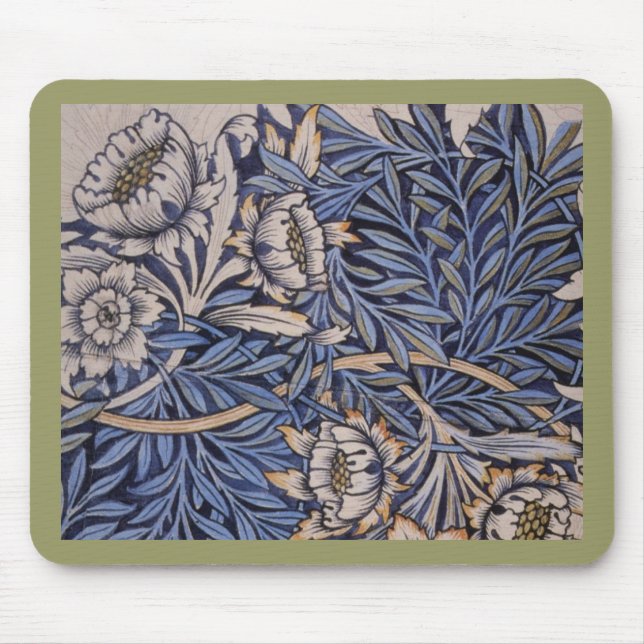 Mousepad Tulipa e salgueiro por William Morris (Frente)