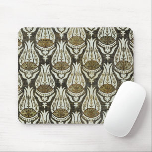 Mousepad Tulipa e Treliça Arte Floral Azul de William Morri