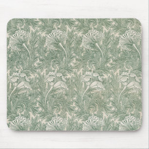 Mousepad Tulipa por William Morris, Arte Floral Vintage