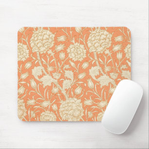 Mousepad Tulipa Selvagem Laranja Arte Floral de William Mor