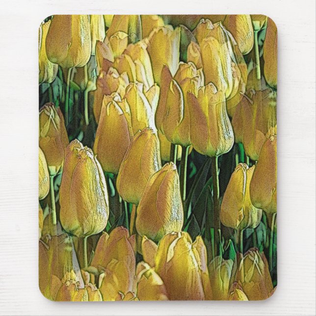 Mousepad Tulipas Amarelas Sunshine (Frente)