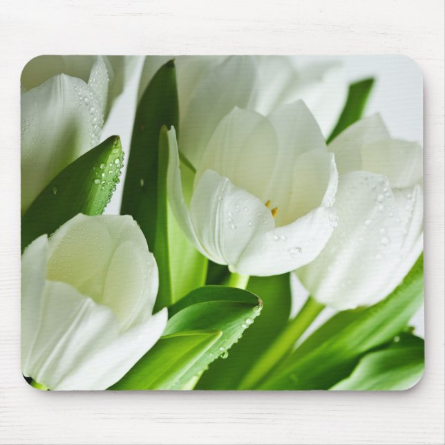 Mousepad Tulipas brancas (Frente)