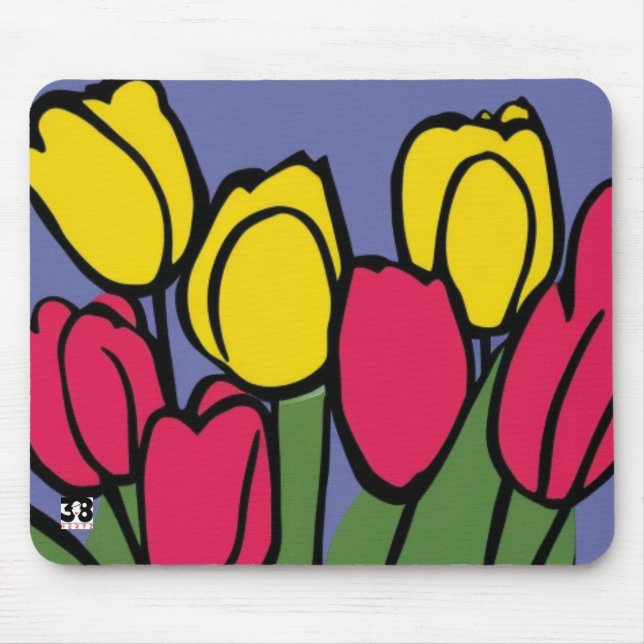 Mousepad Tulipas de primavera (Frente)