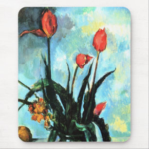 Mousepad Tulipas em um Vaso por Paul Cezanne, Arte Antiga