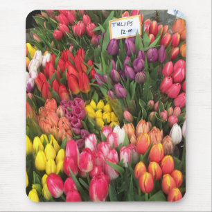 Mousepad Tulipas para venda do mercado de flores da NYC