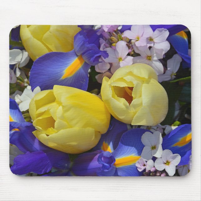 Mousepad Tulipas primavera e passas-flores (Frente)