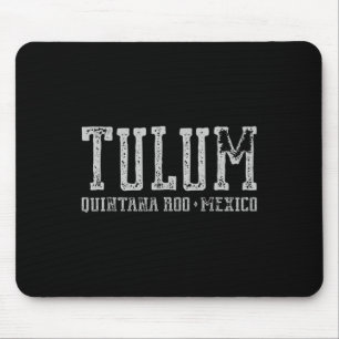 Mousepad Tulum Mexico - Viagem Mayan Ruins Beaches Vintage