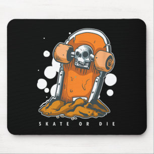 Mousepad Tumba Sepultura Caveira Skate Morto Patinador Morr
