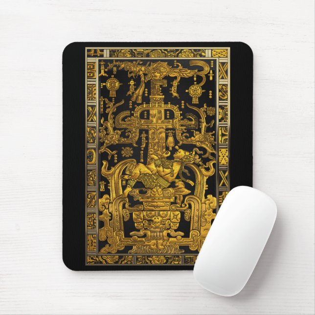 Mousepad Túmulo do Astronauta Palenque Dourado - Paquistão (Com mouse)
