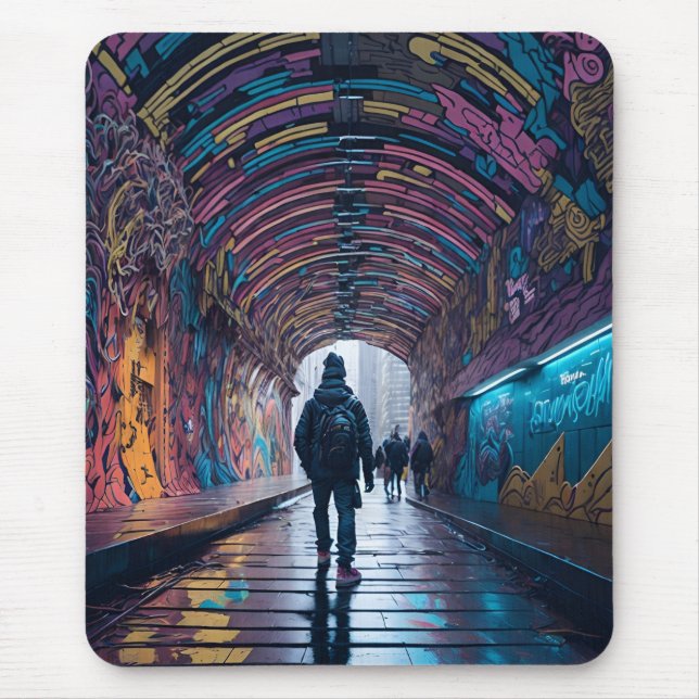 Mousepad Túnel De grafite De Arte (Frente)