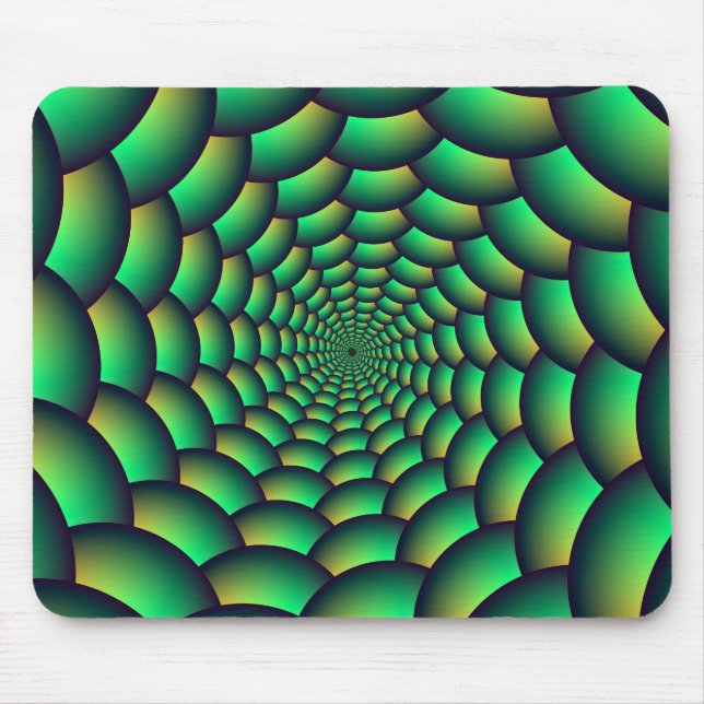 Mousepad Túnel espiral de Bola Verde (Frente)