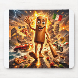 Mousepad tung tung tung Personagem Meme de Madeira2 Mousepa