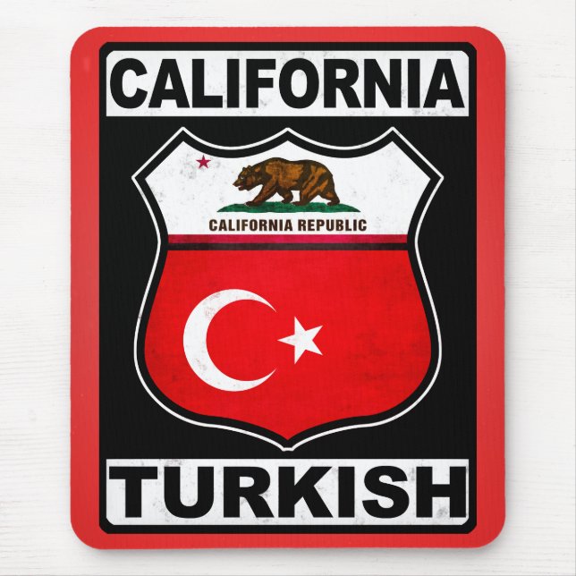 Mousepad Turca da Califórnia Americana (Frente)
