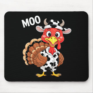 Mousepad Turkey Moo Shirt Adult Men Women Kids Funny Thanks