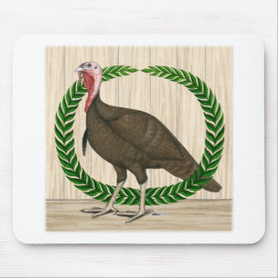 Mousepad Turkey Wreath