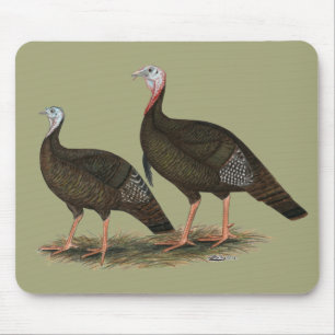 Mousepad Turkeys East Wild Pair