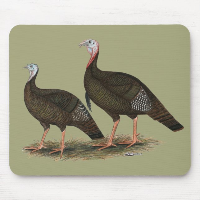 Mousepad Turkeys East Wild Pair (Frente)